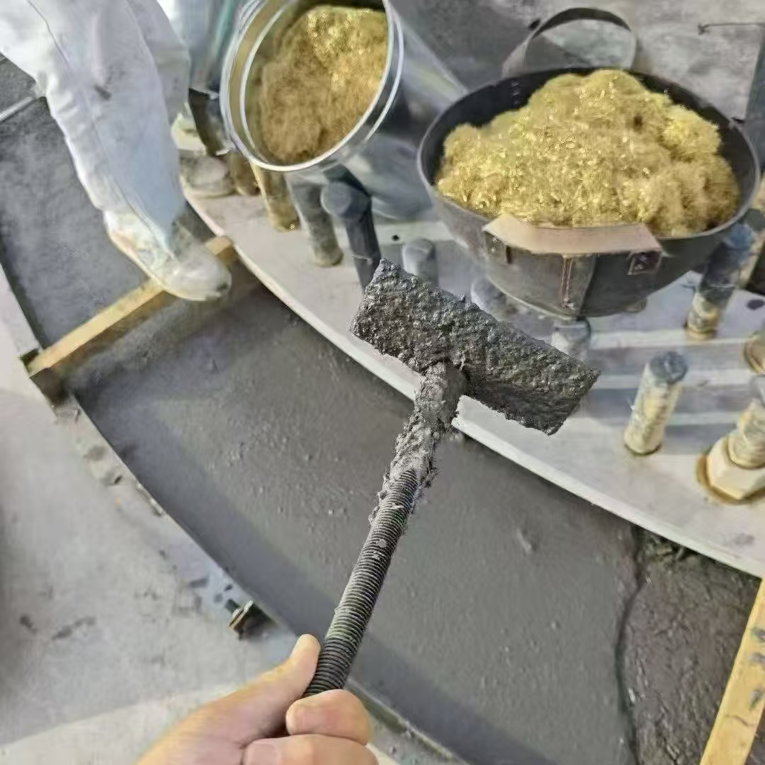 禄丰C120钢纤维高强无收灌浆料 轧机压缩机汽轮机发电机锻压设备底座灌浆材料